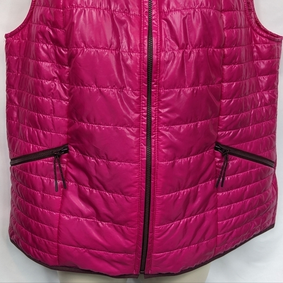 Talbots Quilted Cire Primaloft Vest Sz L - Picture 4 of 13
